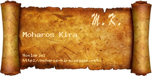 Moharos Kira névjegykártya